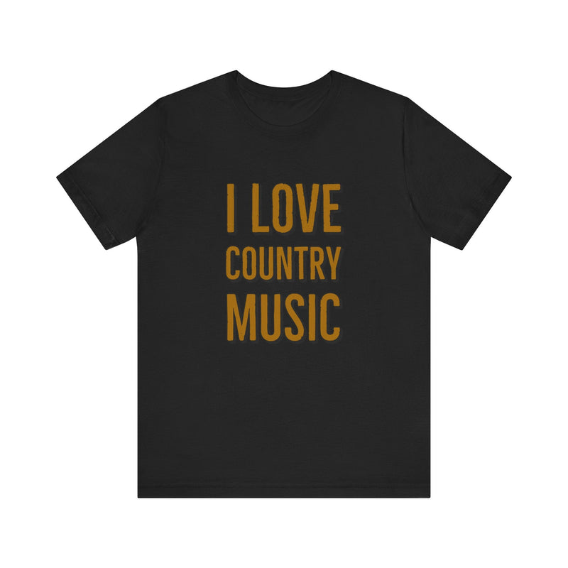 I Love Country Music Graphic Tee - Country Fan Festival Shirt - Sinful Threads