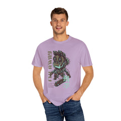 Fly Away Einstein Robot On Skateboard Illustration T-Shirt