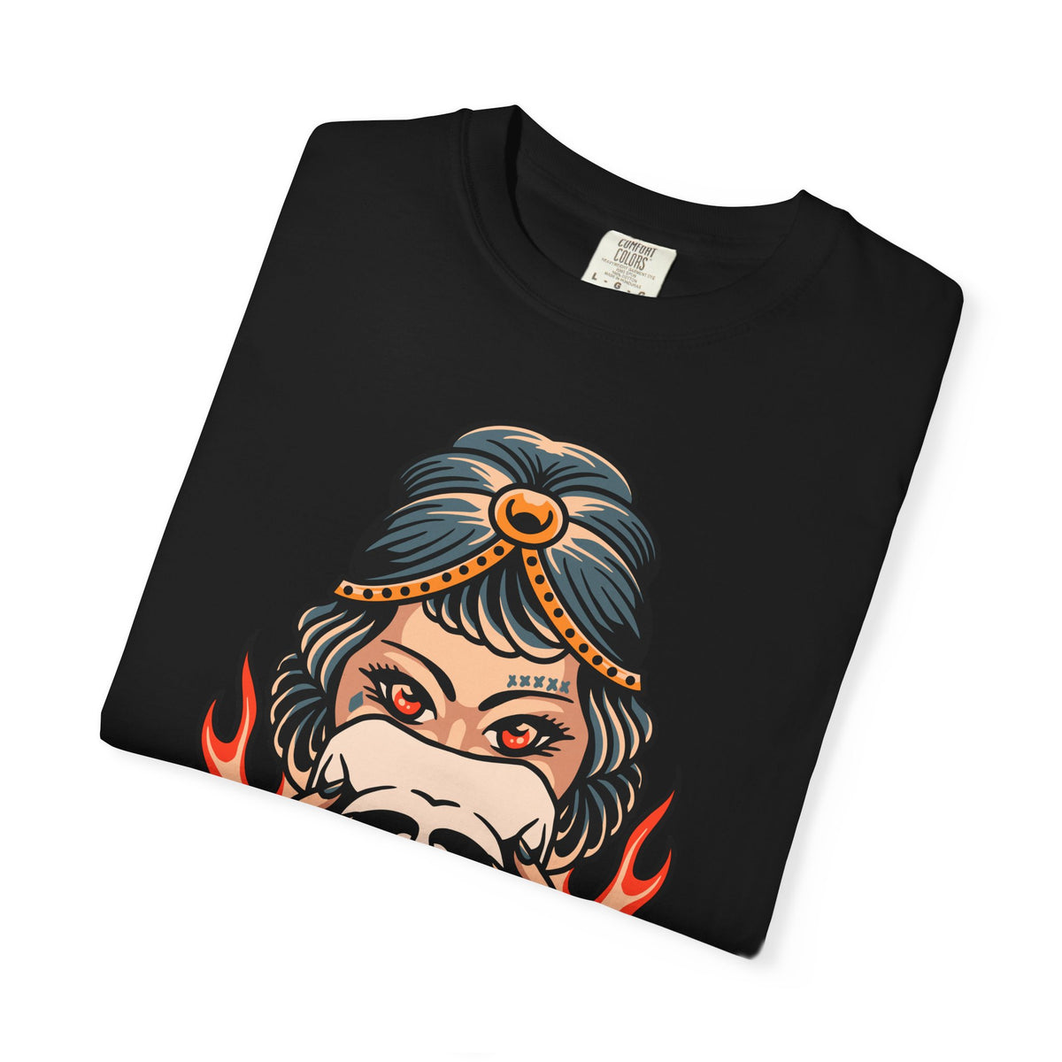 Traditional Tattoo Shirt - Fortune Teller Tee - Skull Graphic Top