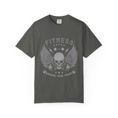 Fitness Improve Your Power Skull Wings Gym Design T-Shirt