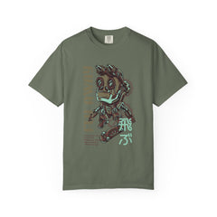 Fly Away Einstein Robot On Skateboard Illustration T-Shirt