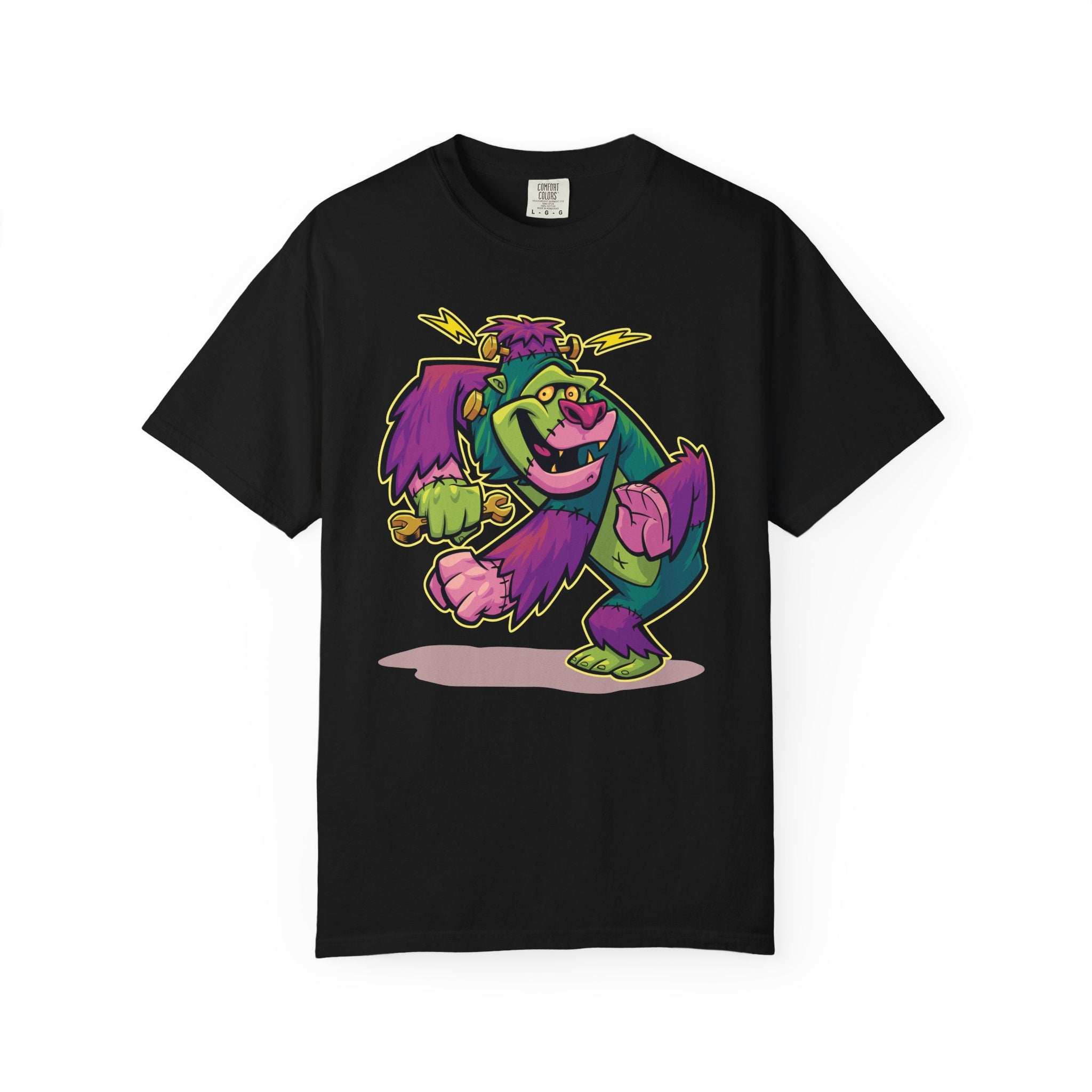 Monster Mashup Tee - King Kong Frankenstein Cartoon Design - Sinful Threads