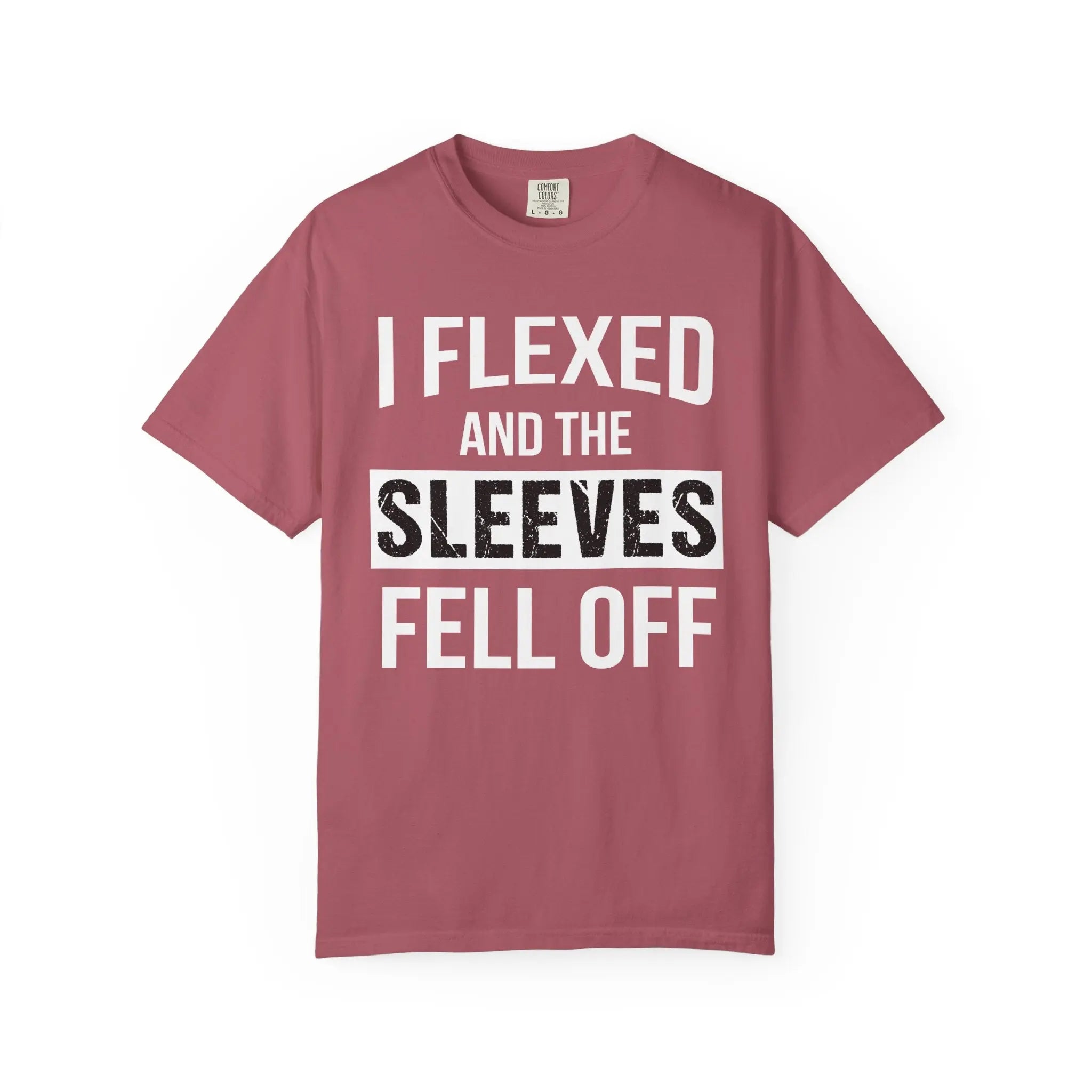 I Flexed Sleeves Statement T-Shirt - Premium Gym Humor Tee Printify