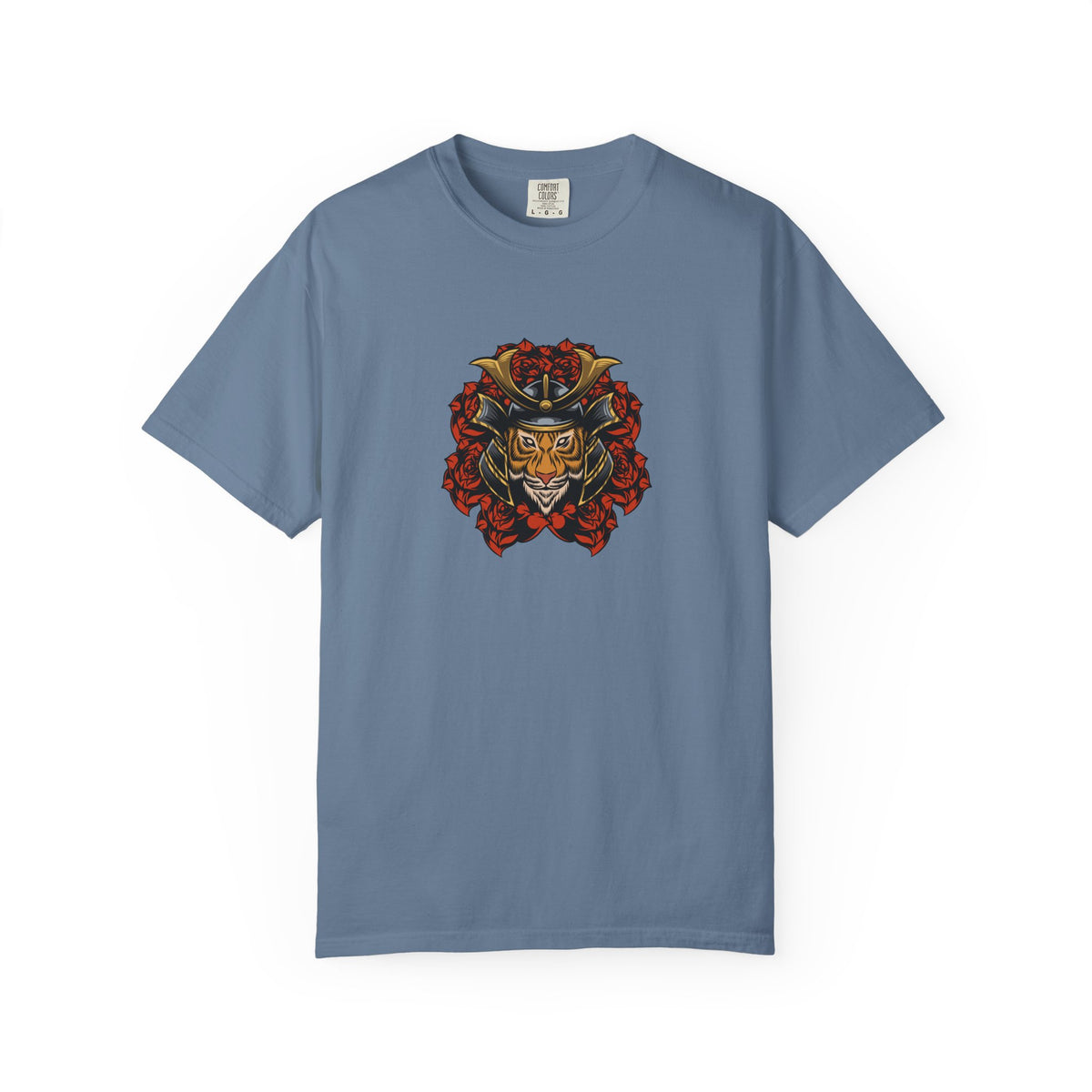 Samurai Tiger Shirt - Japanese Floral Tee - Cool Art Gift