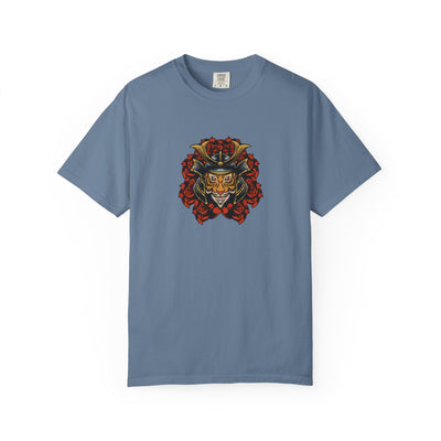 Samurai Tiger Shirt - Japanese Floral Tee - Cool Art Gift - Sinful Threads