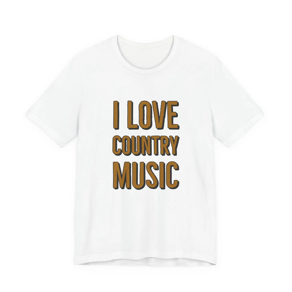 I Love Country Music Graphic Tee - Country Fan Festival Shirt Printify