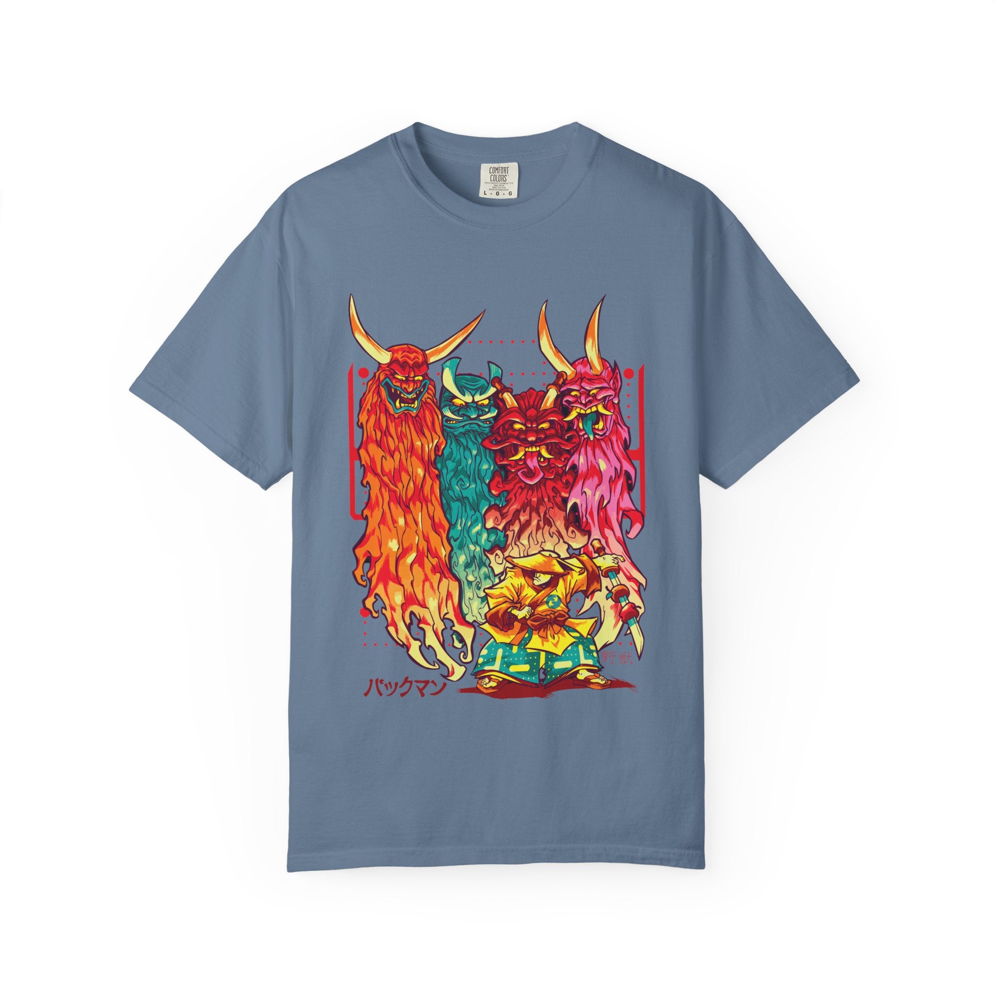 Oni T Shirt - Samurai Tee with Bold Japanese Design - Sinful Threads