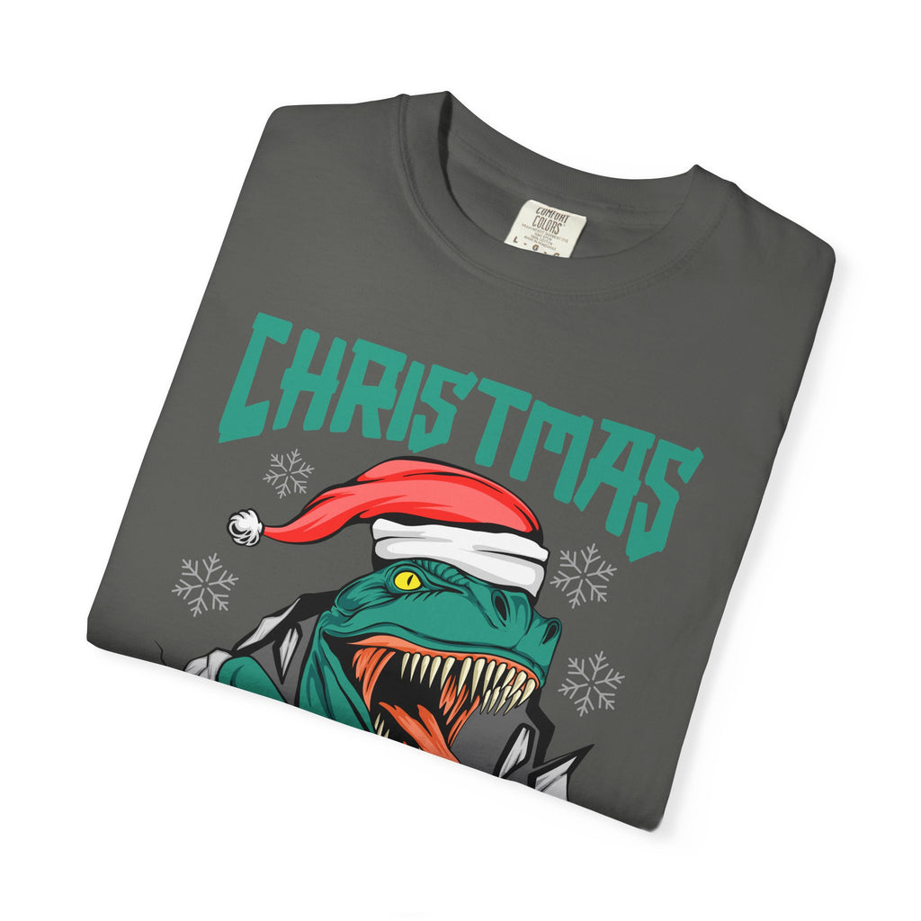 Santa T Rex Tee - Funny Dino Shirt - Christmas Holiday Gift - Sinful Threads