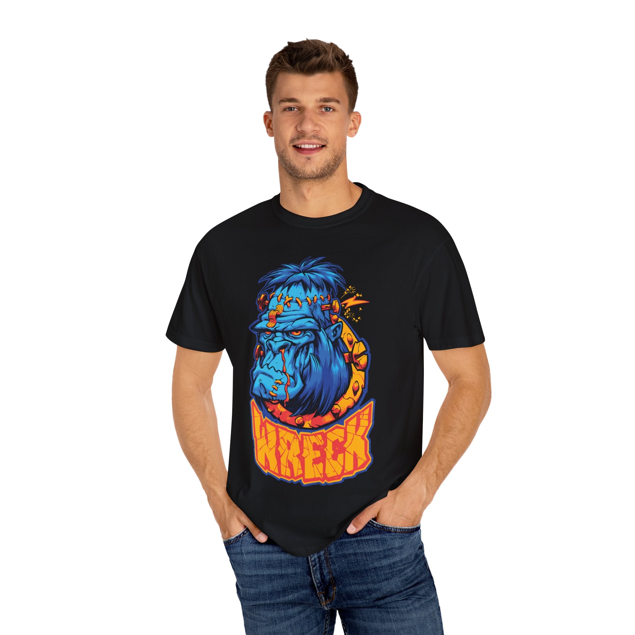 Frankenstein cartoon tee - Horror streetwear unisex shirt - Sinful Threads