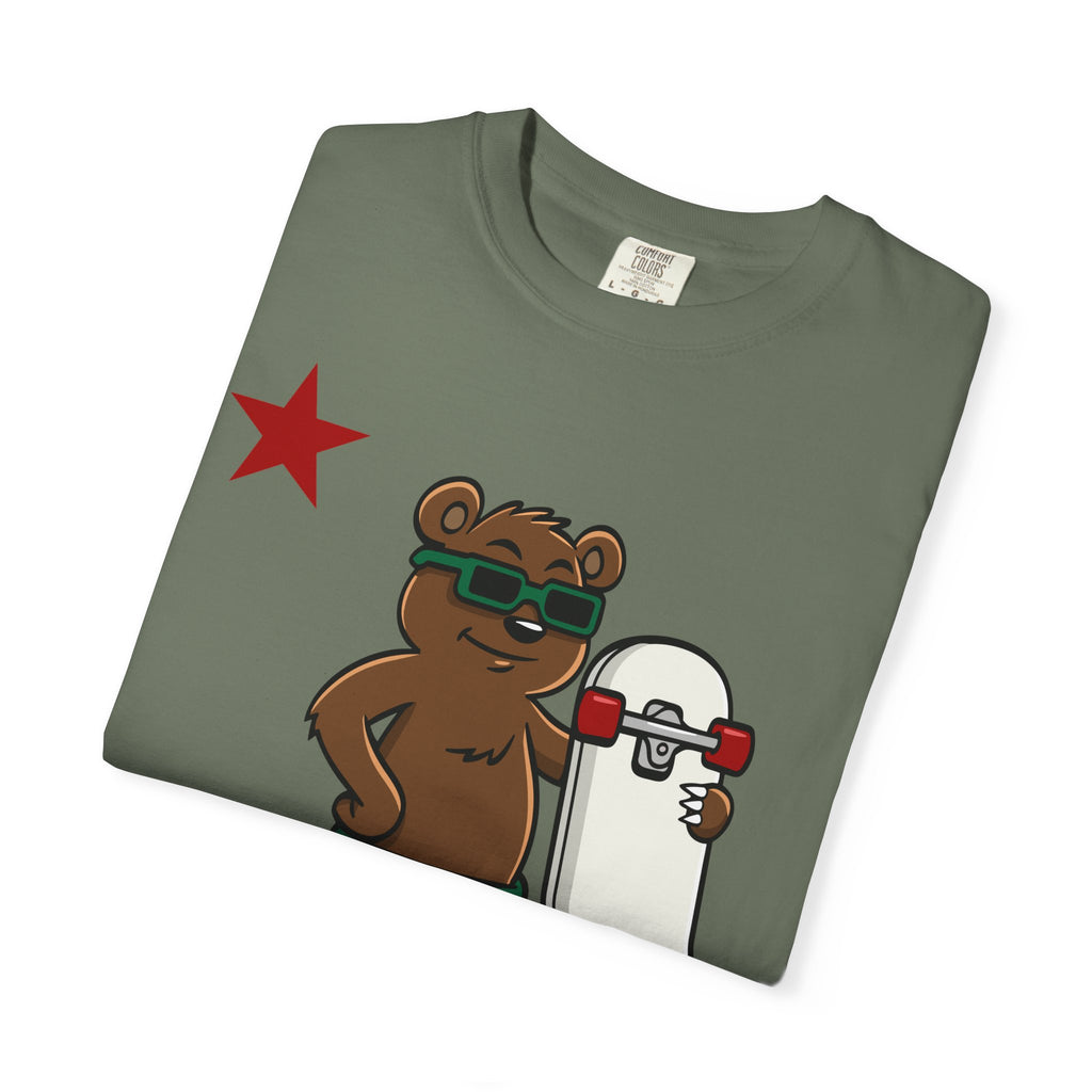 California Skateboard Bear Shirt - Cool Skater Tee for CA Fans - Sinful Threads