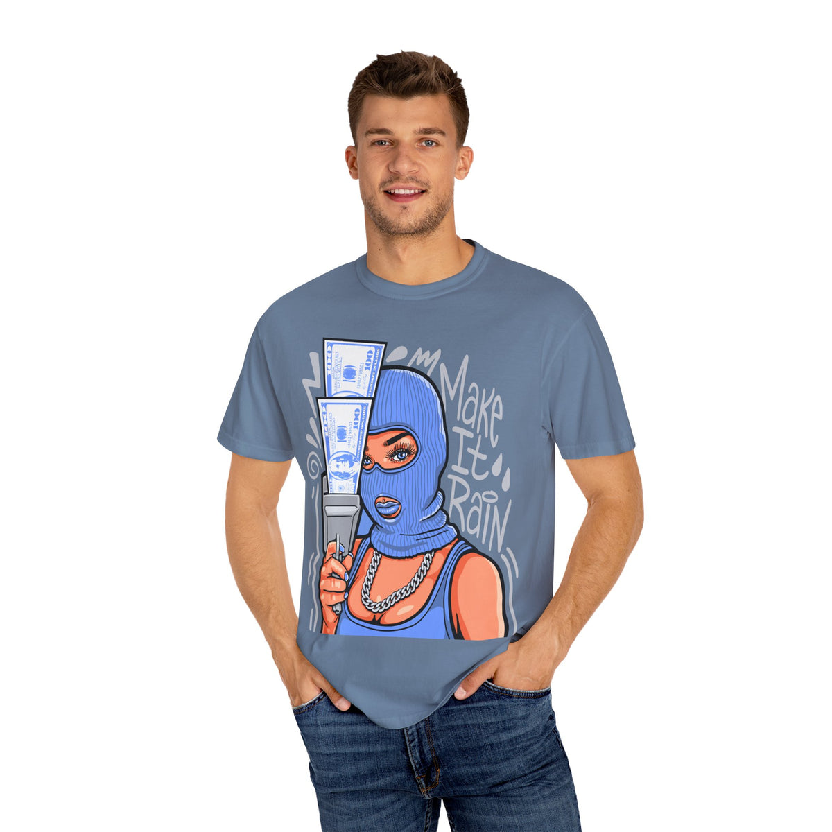 Money Gangster Shirt - Make It Rain Girl Tee for Hip Hop Fans