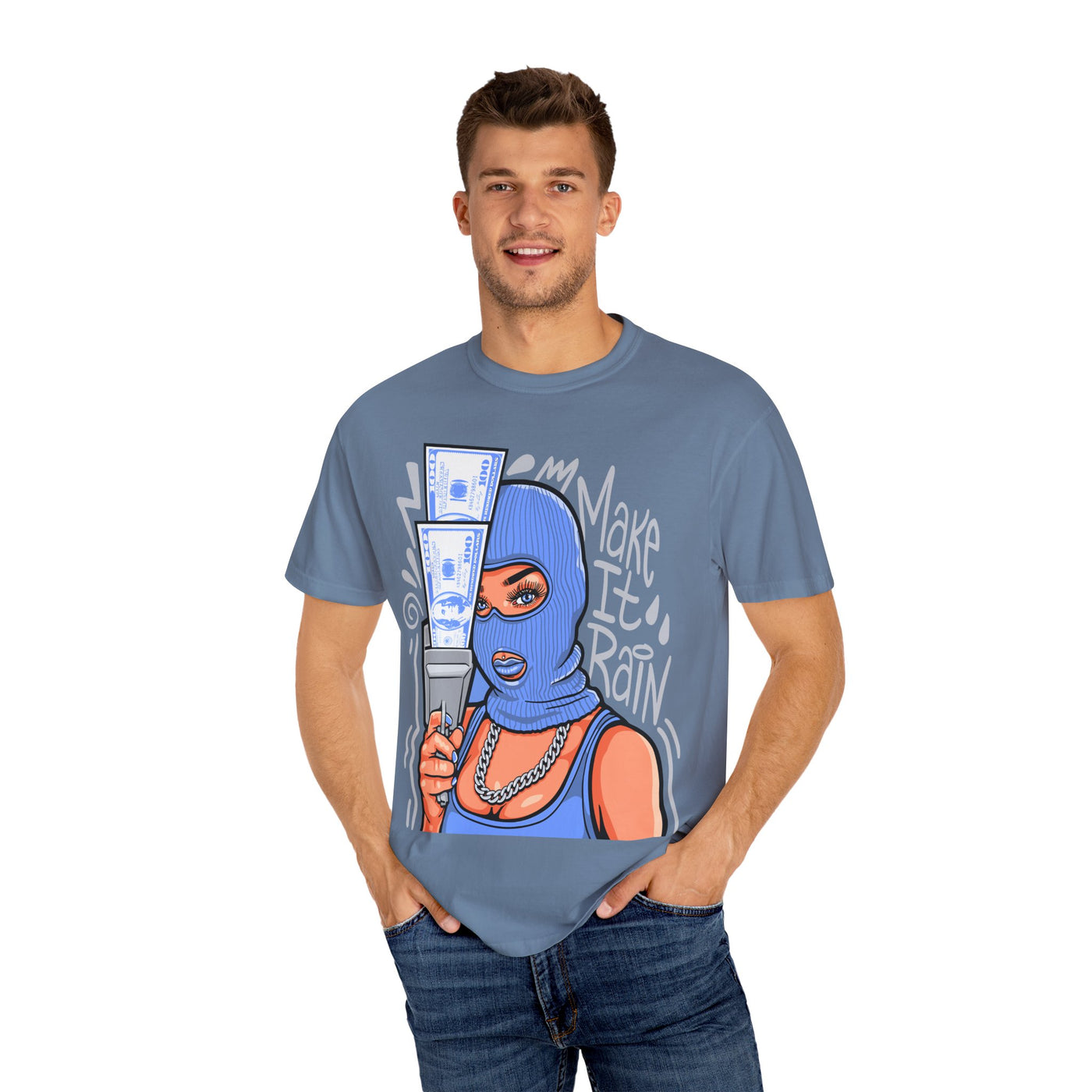 Money Gangster Shirt - Make It Rain Girl Tee for Hip Hop Fans - Sinful Threads