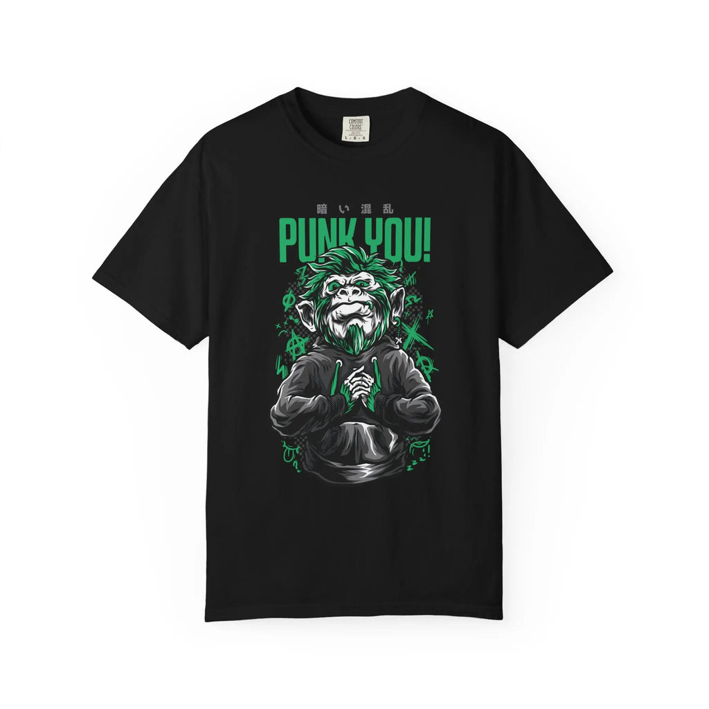 Distinctive Punk You Monkey Graphic Short Sleeve T-Shirt - Sinful Threads