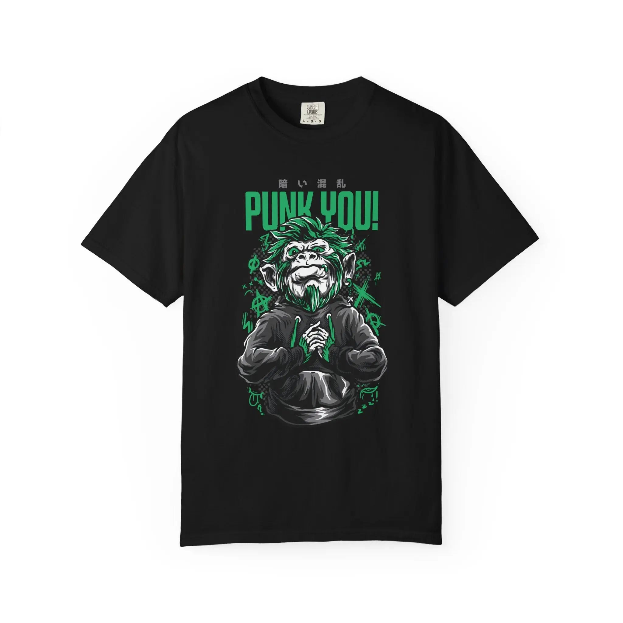 Distinctive Punk You Monkey Graphic Short Sleeve T-Shirt - Sinful Threads