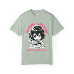 Ramen Lovers Tee - Romantic Anime Girl - Kawaii Gift