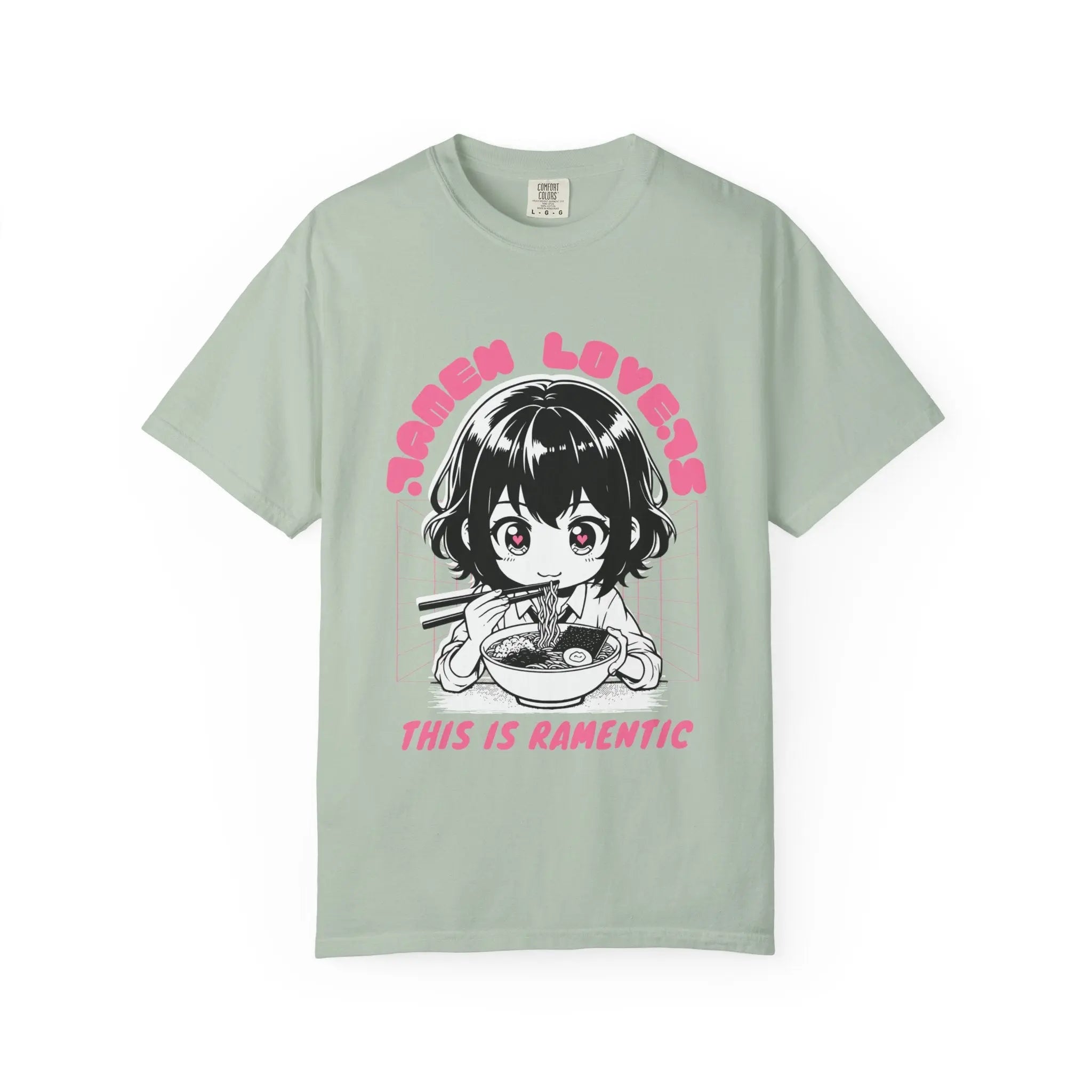 Ramen Lovers Tee - Romantic Anime Girl - Kawaii Gift - Sinful Threads