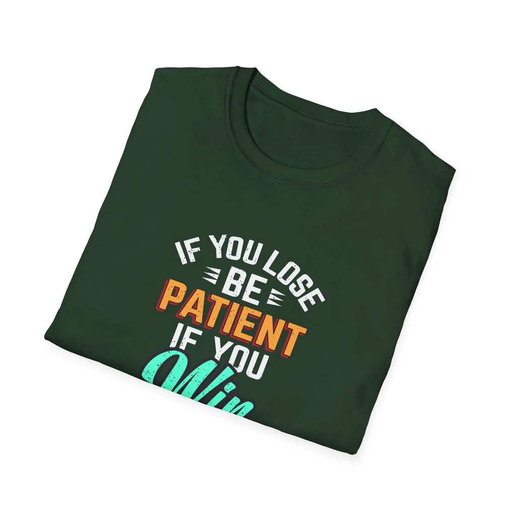Patient Humble Mindset Shirt - Sports Character Wisdom Tee - Sinful Threads