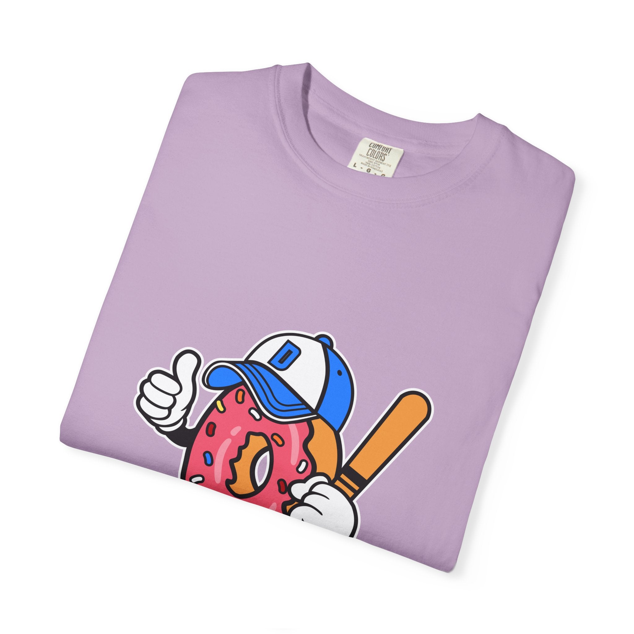 Doughnut the Baseball Player Fun and Sweet T-Shirt - Sinful Threads