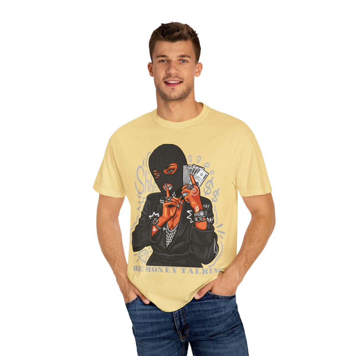 Money Heist Shhh Graphic Tee – Gangster Streetwear