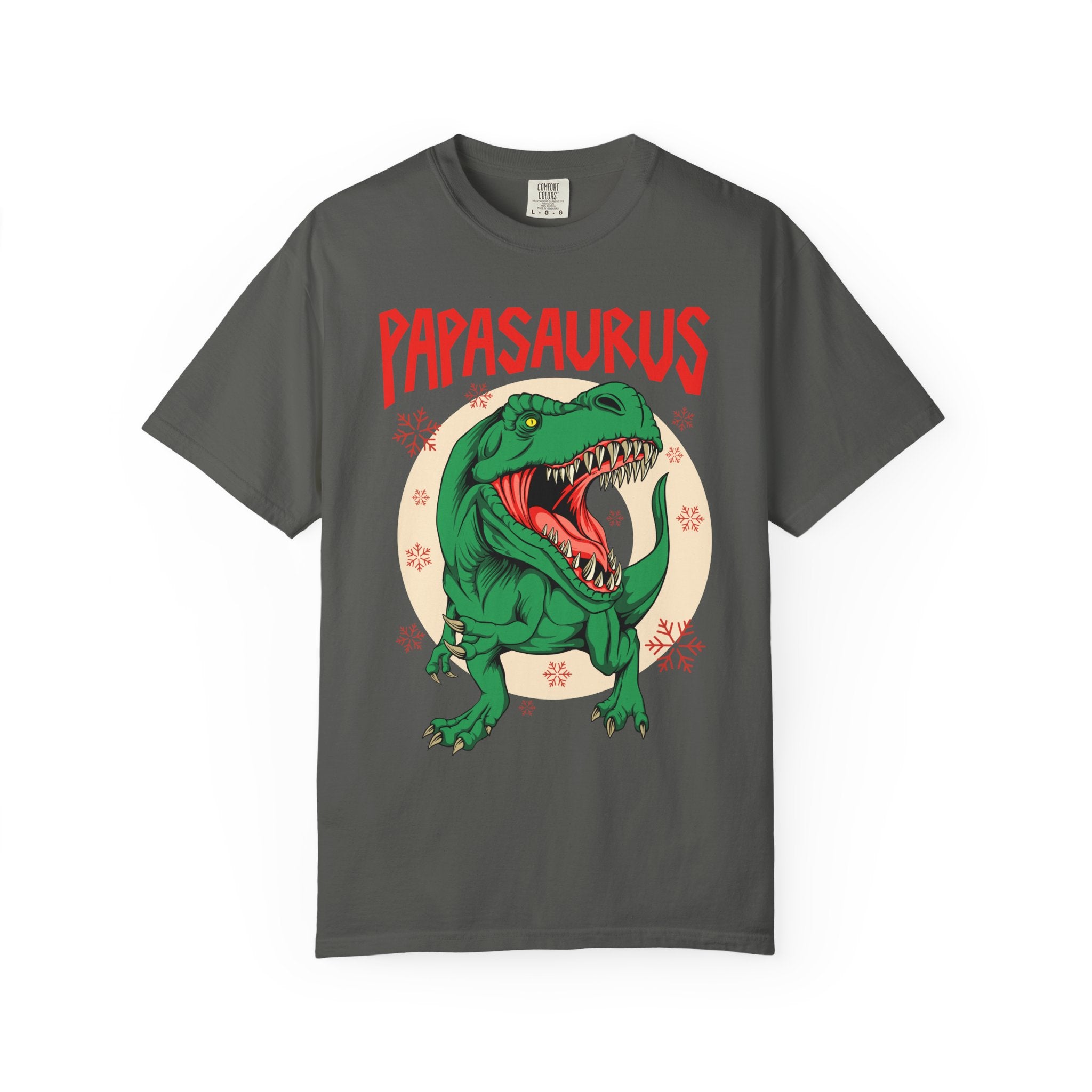 Christmas Papasaurus Shirt - Festive T-Rex Tee Holiday Gift - Sinful Threads