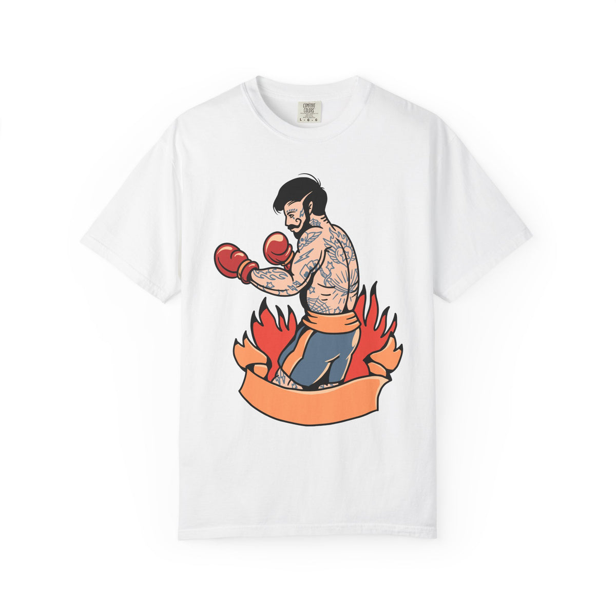 Tattooed Boxer Shirt - Boxing Illustration Tee, Tattoo Gift