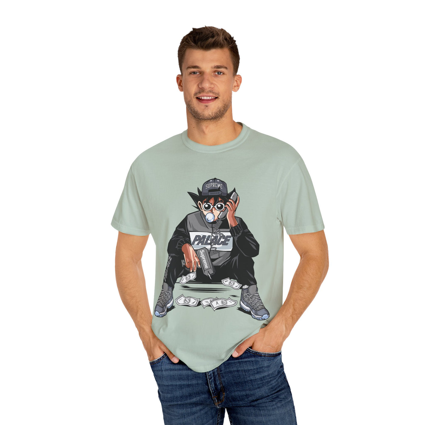 Goku Drip DBZ Graphic Tee - Supreme Style Anime Streetwear - Sinful Threads