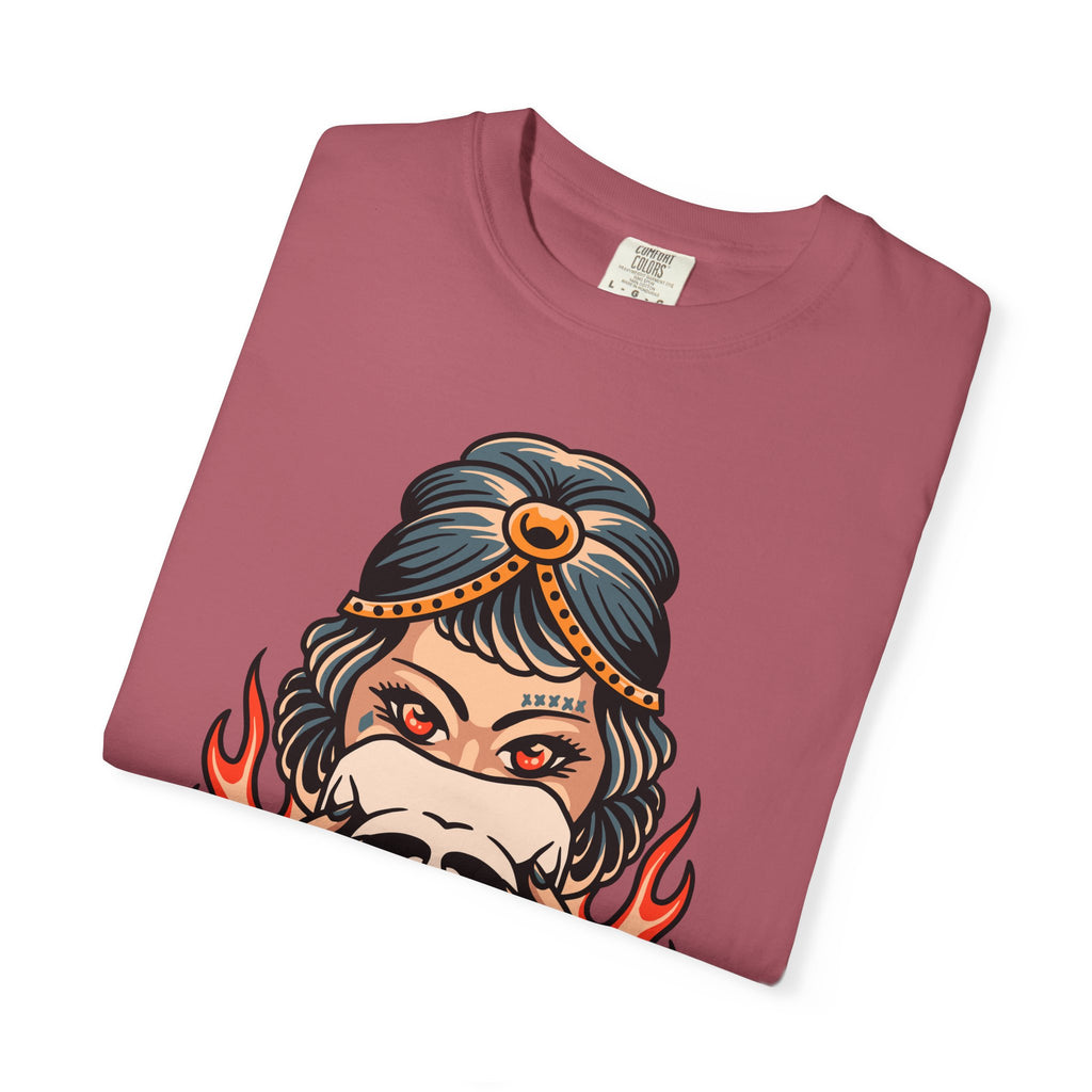 Traditional Tattoo Shirt - Fortune Teller Tee - Skull Graphic Top - Sinful Threads