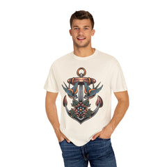 Nautical Anchor Shirt - Tattoo Style Tee, Maritime Gift