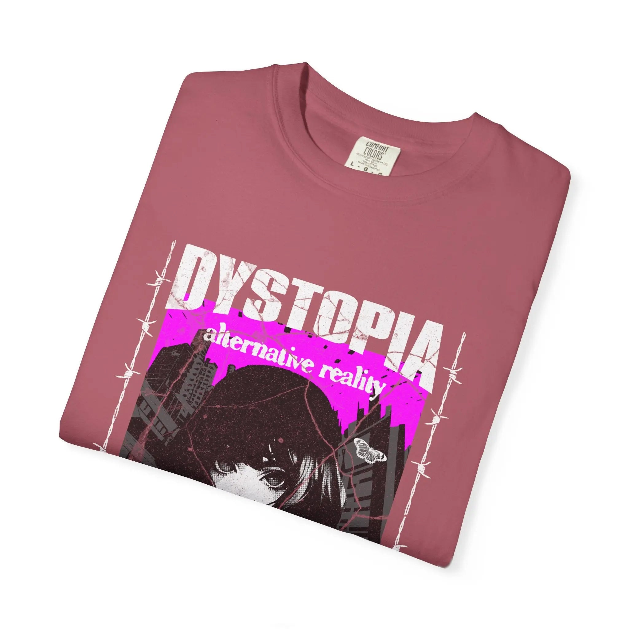 Dark Academia Tee - Urban Grunge Anime Girl Aesthetic - Sinful Threads