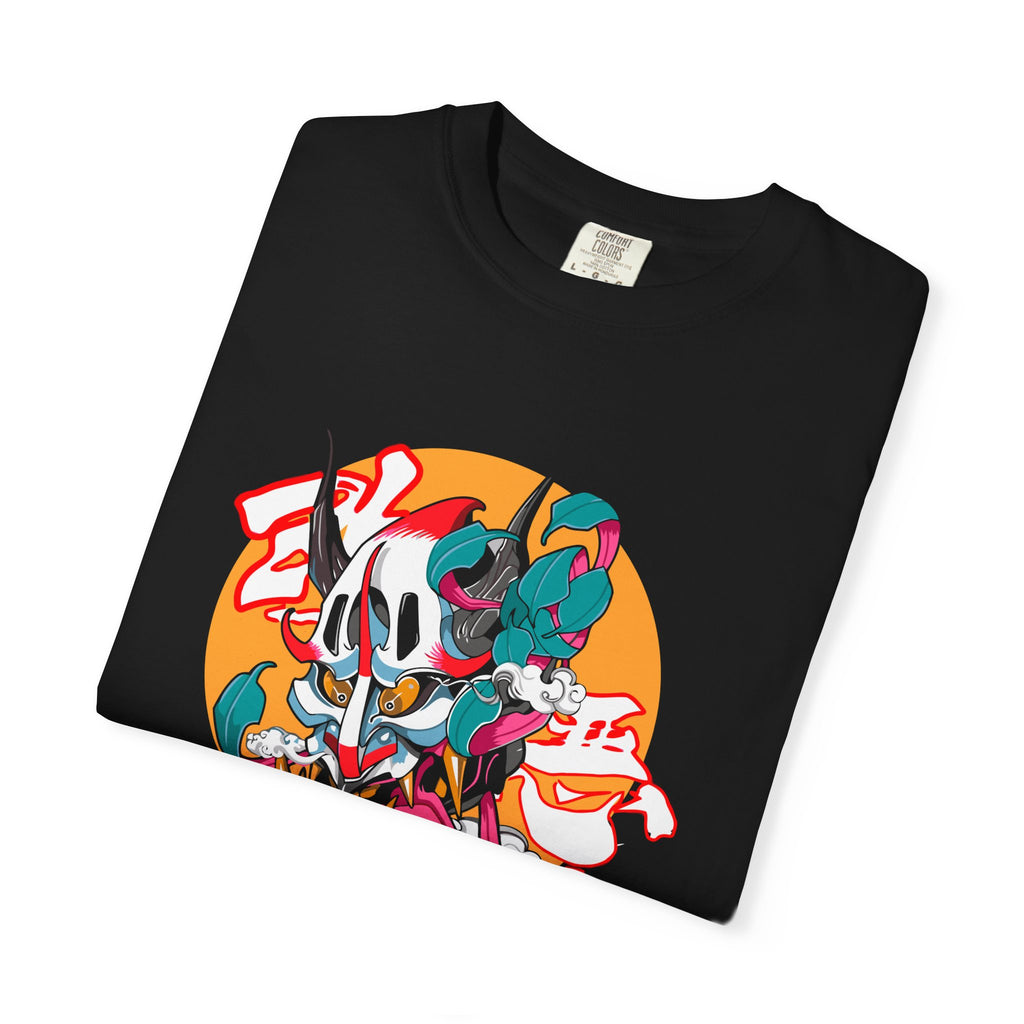 Oni Mask Japanese Demon Tee Uprising Art Streetwear - Sinful Threads