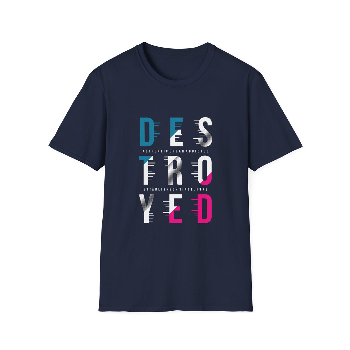 Destroyed Urban Graphic Tee - Authentic Distressed Streetwear