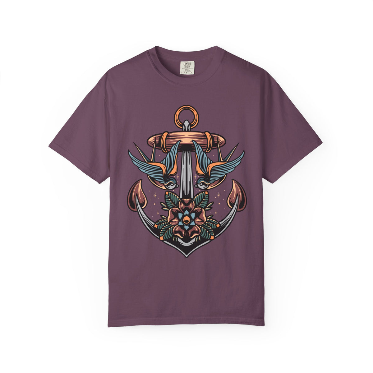 Nautical Anchor Shirt - Tattoo Style Tee, Maritime Gift