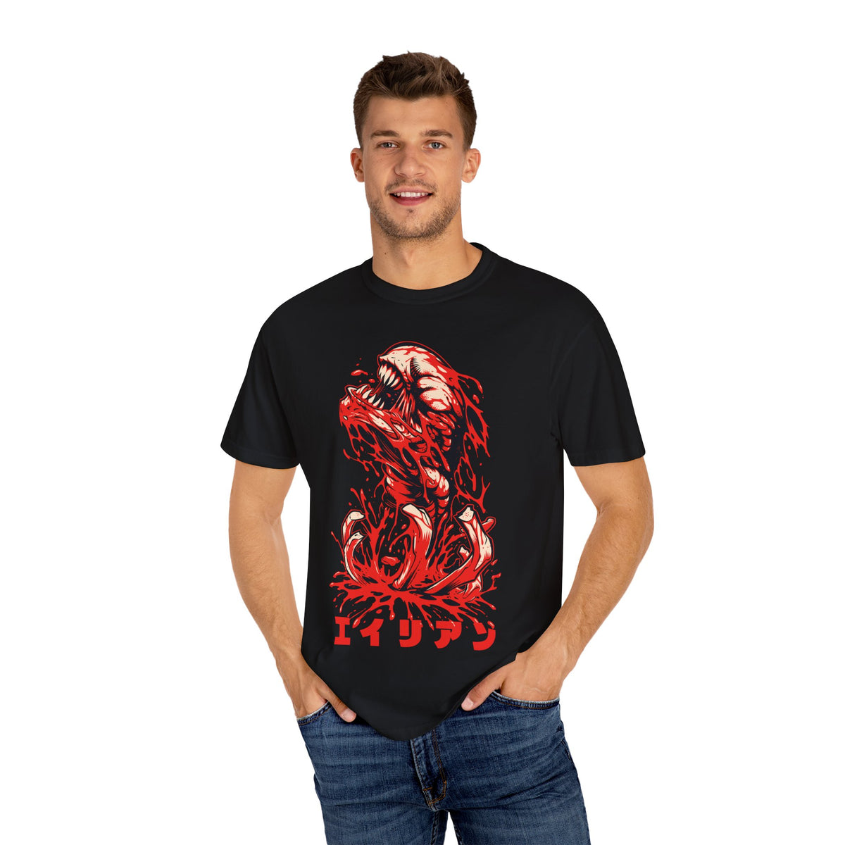Chestbuster Tee - Japanese Alien Horror Vintage Sci-Fi Shirt