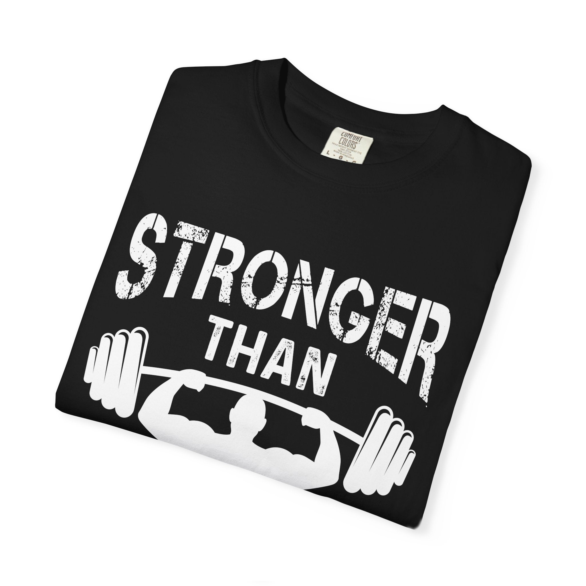 Stronger Than Excuses Bodybuilding Shirt - Motivation Tee - Sinful Threads