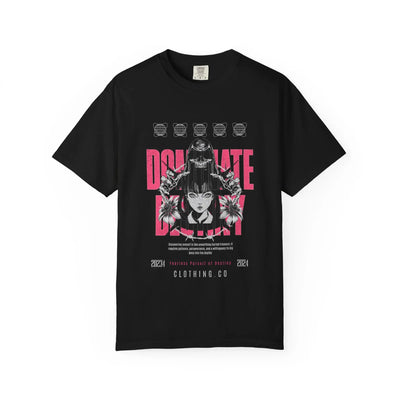 Gothic Skull Tee - Fearless Dark Anime Aesthetic Girl - Sinful Threads