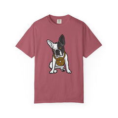 Cartoon French Bulldog with Gear Necklace Cool Dog T-Shirt