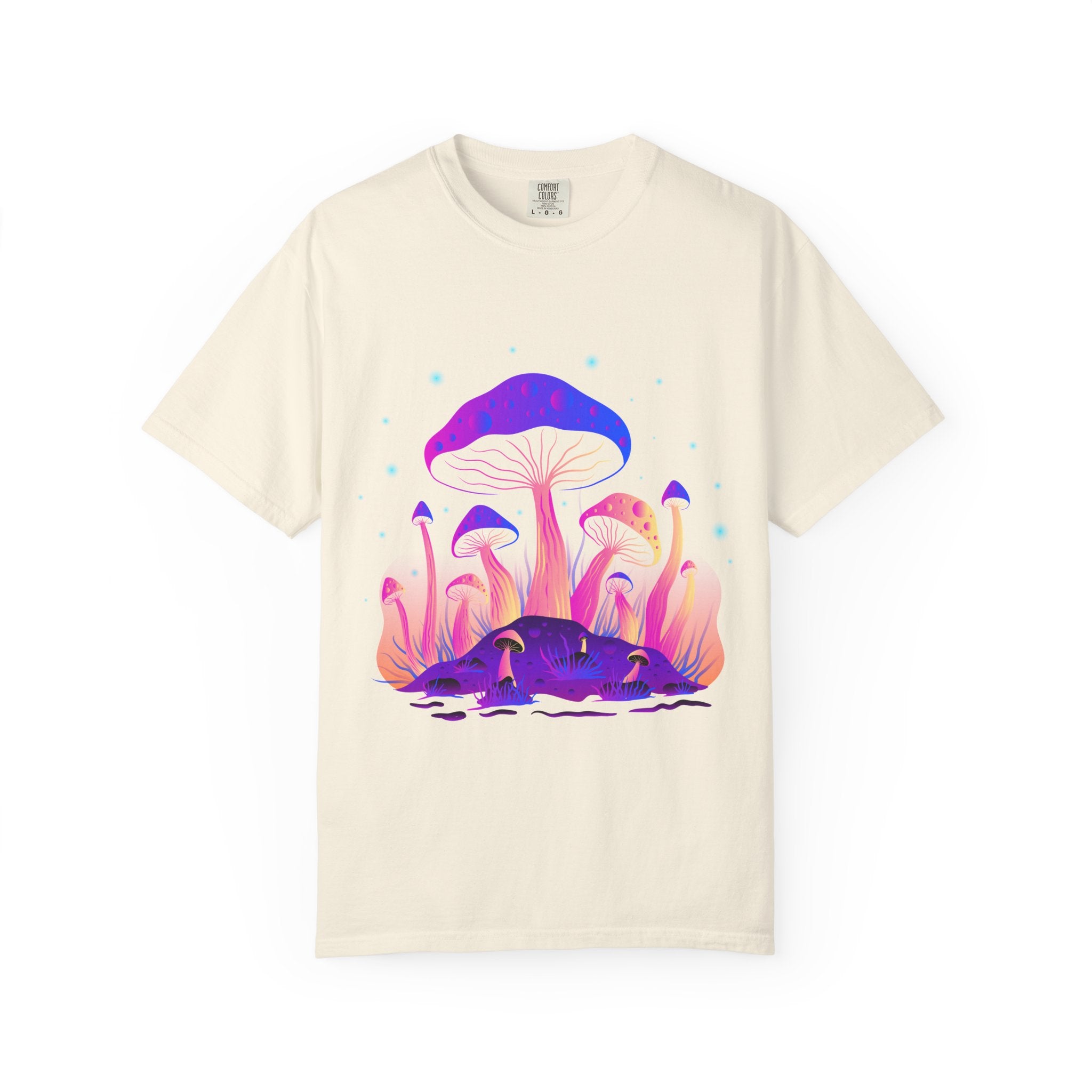 Psychedelic Mushroom Tee - Vibrant Trippy Fungi Art Gift - Sinful Threads