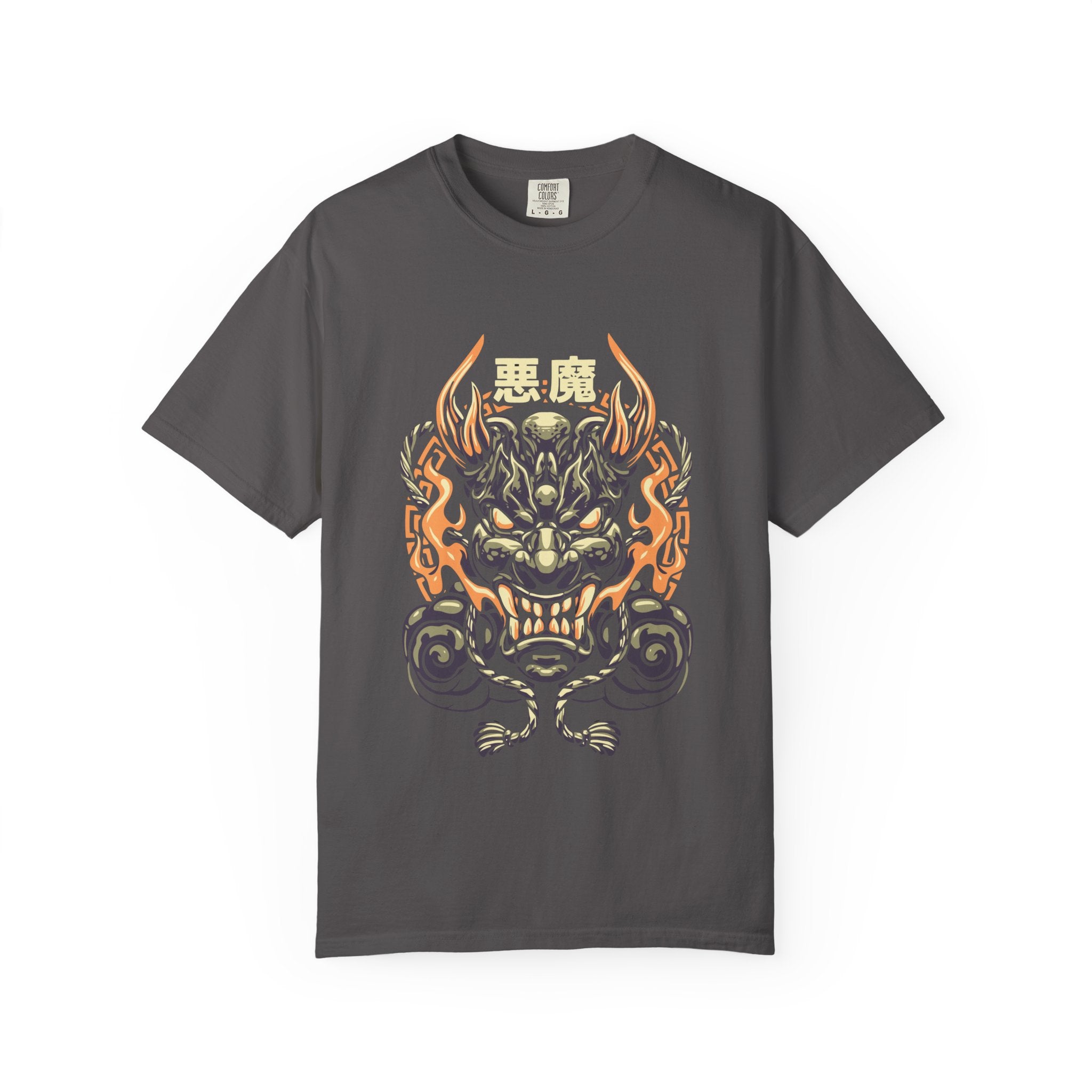 Oni Mask Shirt - Japanese Demon Tee for Evil Spirit Culture - Sinful Threads