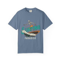 Surfing Skeleton Shirt - Funny Skeleton Tee - Retro Surf Gift