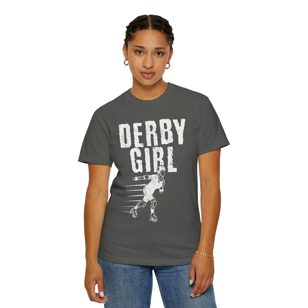Derby Girl Skater Illustration Sports Design T-Shirt - Sinful Threads