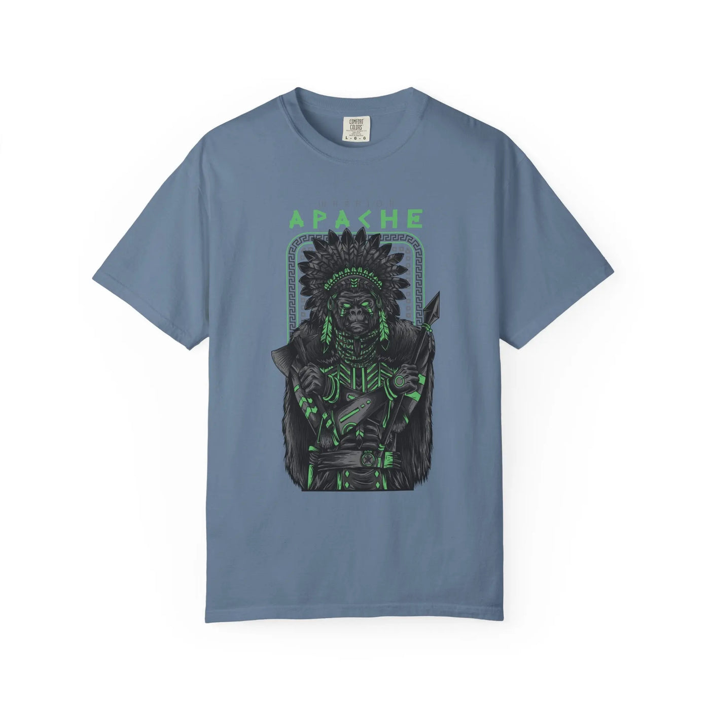 Warrior Apache Unique Graphic Illustration T-Shirt - Sinful Threads