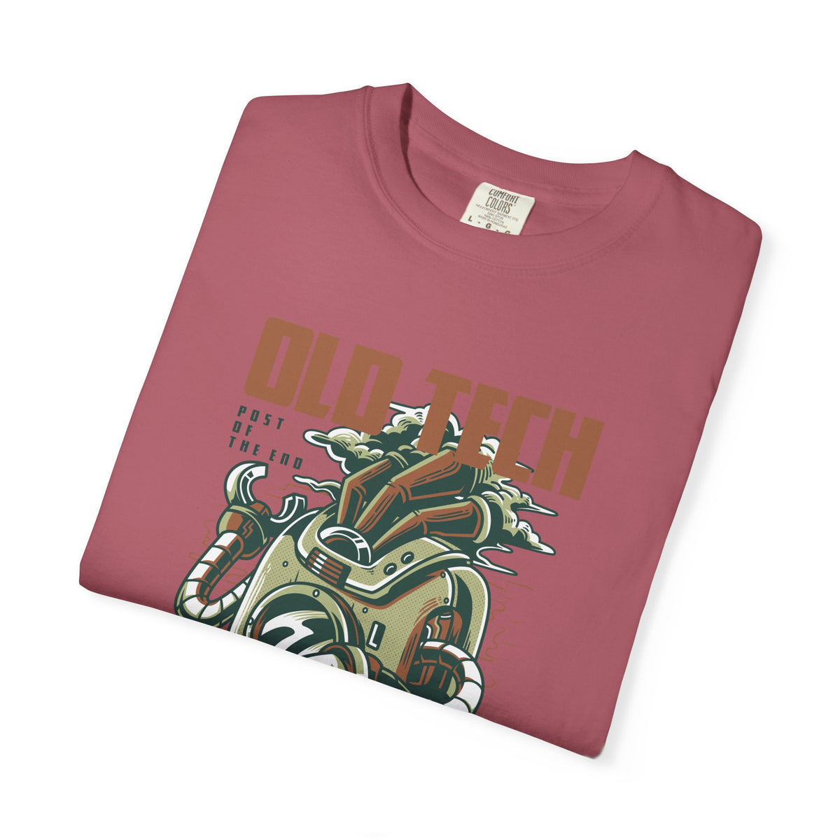 Vintage Robot Post Of The End Futuristic Style T-Shirt