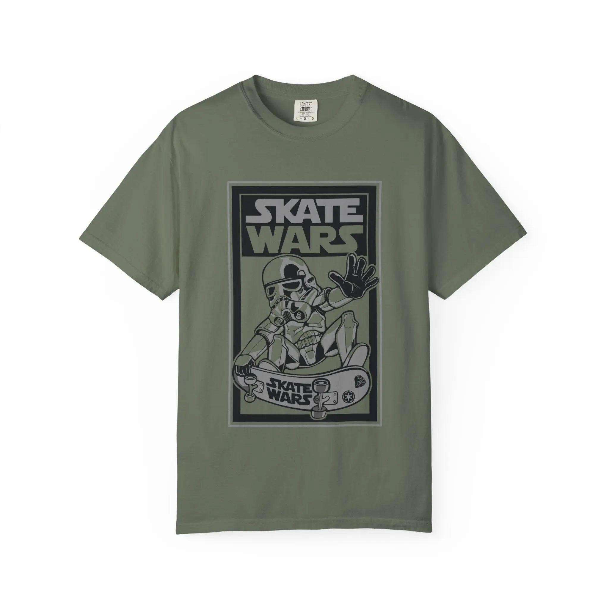Skateboard Tee Gift - Sci Fi Trooper Funny Skate Wars - Sinful Threads