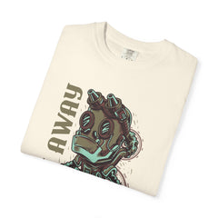 Fly Away Einstein Robot On Skateboard Illustration T-Shirt