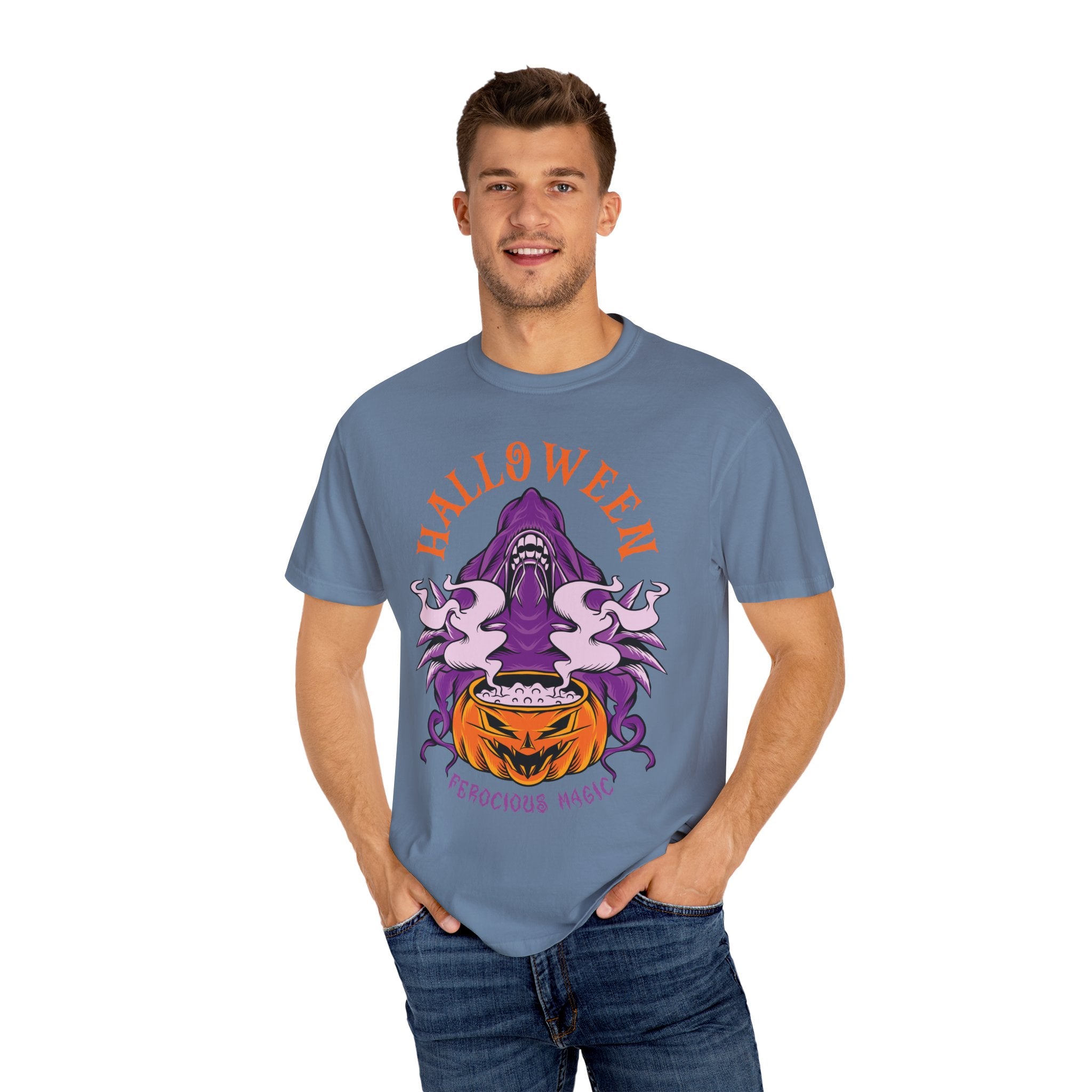 Spooky Season Shirt - Purple Monster Tee - Cute Halloween Gift - Sinful Threads