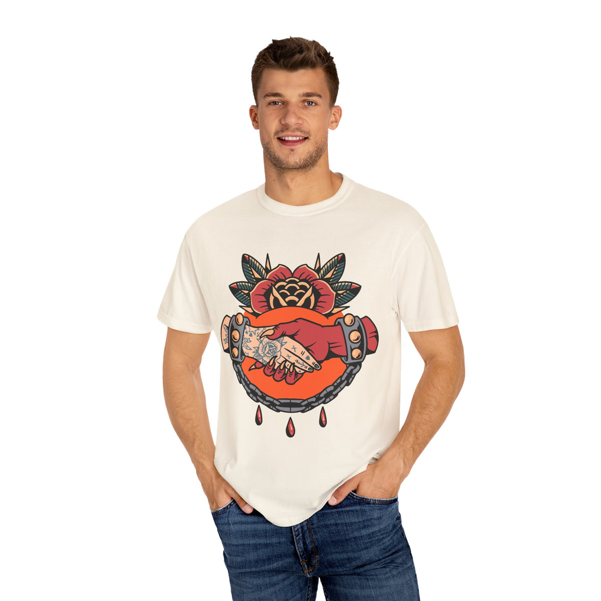 Devil Tattoo Shirt - Deal With Devil Tee - Occult Clothing