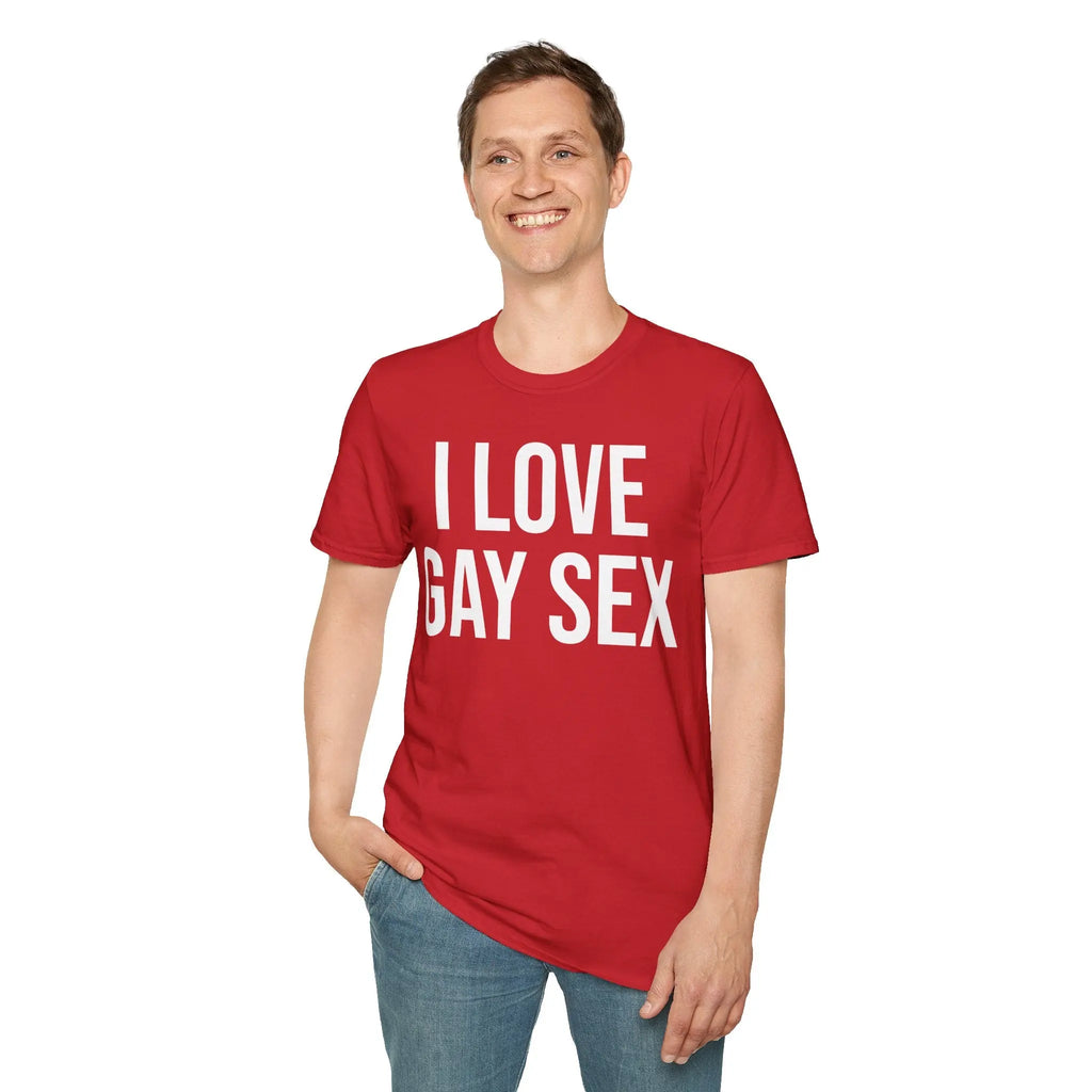 Funny Sex Positive Gay Shirt for Unapologetic Pride Printify