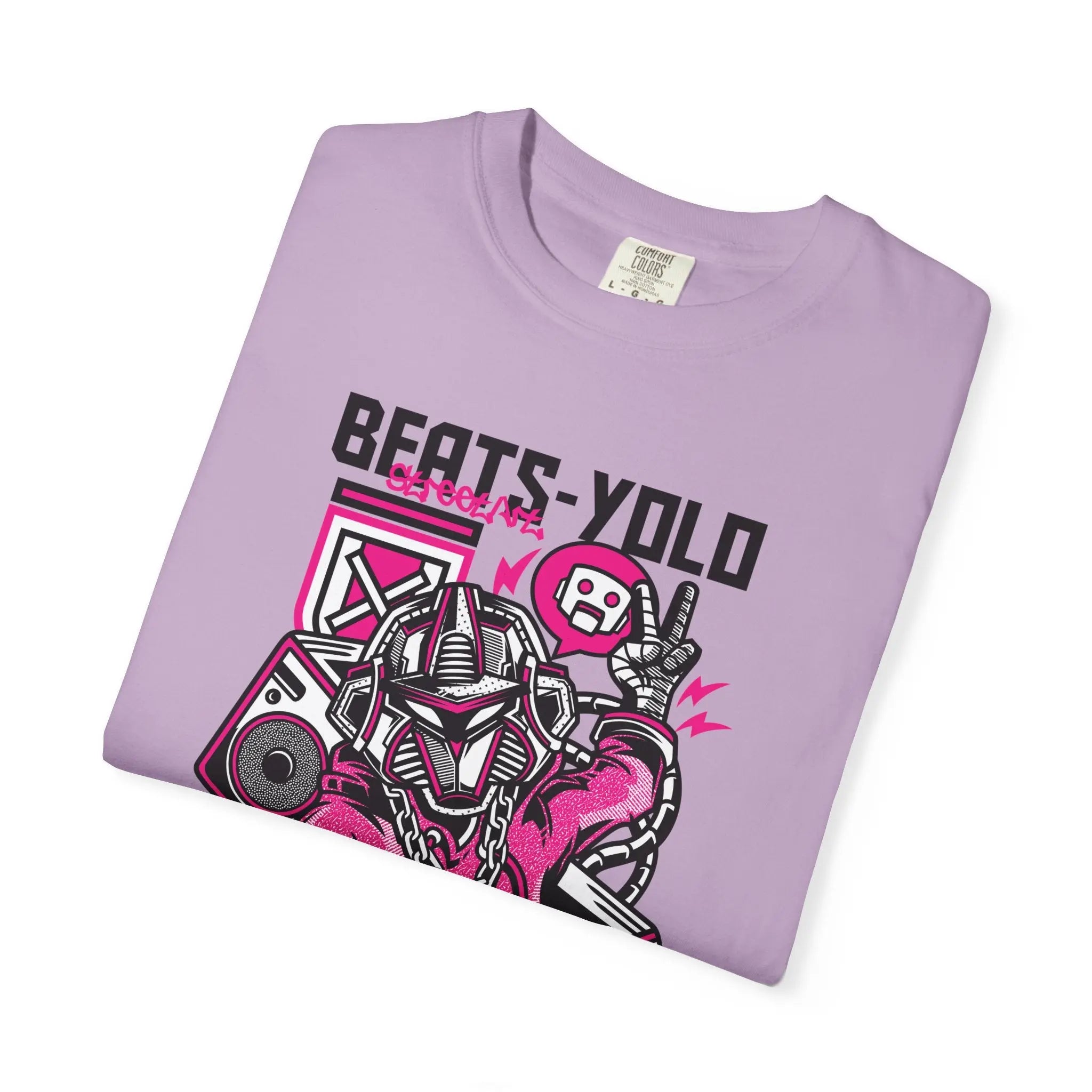 Beats YOLO DJ Robot On The Decks Music Art T-Shirt - Sinful Threads