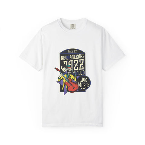 New Orleans Jazz Shirt - Jazz Club Skull Tee, NOLA Music Gift