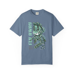 Fly Away Steampunk Robot With Japanese Text Design T-Shirt